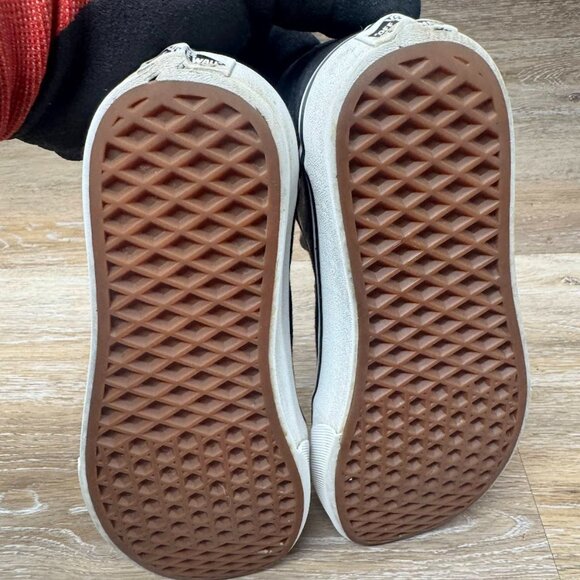 Vans Ward Black/White Canvas Sneakers Women's Size 7 - Picture 4 of 7